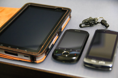 Galaxy Tab、Pocket WiFi S S31HW、F-04B
